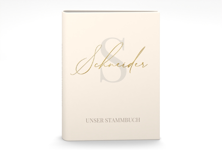 Stammbuch A5 Familienname Stammbuch A5 beige gold