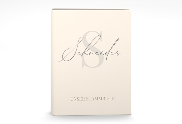 Stammbuch A5 Familienname Stammbuch A5 beige silber