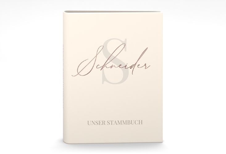 Stammbuch A5 Familienname Stammbuch A5 beige rosegold