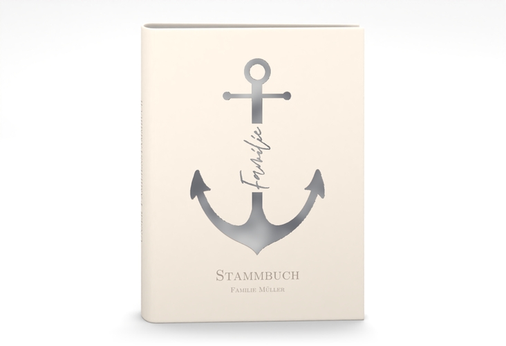 Stammbuch A5 Familienanker Stammbuch A5 beige silber