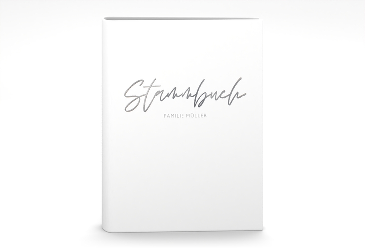 Stammbuch A5 Familienbuch Stammbuch A5 weiss silber