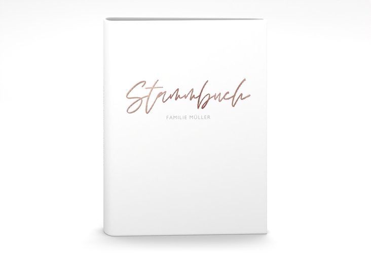 Stammbuch A5 Familienbuch Stammbuch A5 weiss rosegold