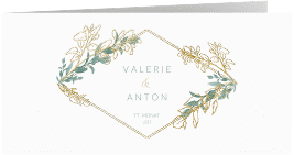 Klick: Details zu Hochzeitseinladung "Verde" anzeigen Hochzeitseinladung "Verde"