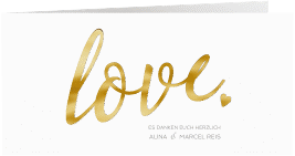 Klick: Details zu Danksagung Hochzeit "Glam" anzeigen Danksagung Hochzeit "Glam"