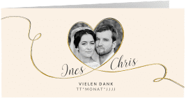 Klick: Details zu Danksagung Hochzeit "Dolce" anzeigen Danksagung Hochzeit "Dolce"