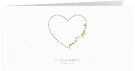 Danksagungskarte Hochzeit "Lebenstraum"