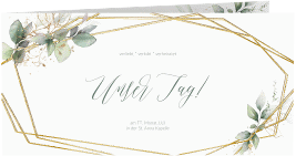 Hochzeitseinladung "Greenish"