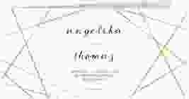 Danksagungskarte Hochzeit  "Asymmetry"