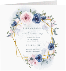 Klick: Details zu Hochzeitseinladung "Dustyblue" anzeigen Hochzeitseinladung "Dustyblue"