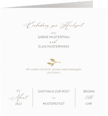 Klick: Details zu Hochzeitseinladung "Plain" anzeigen Hochzeitseinladung "Plain"