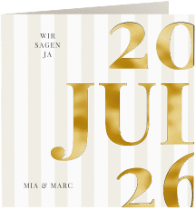 Klick: Details zu Hochzeitseinladung "Streifen" anzeigen Hochzeitseinladung Streifen