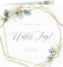 Hochzeitseinladung "Greenish"