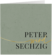 Einladung 60. Geburtstag "Einfach"