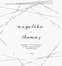Hochzeitseinladung "Asymmetry"