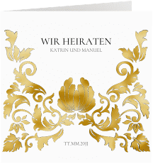 Hochzeitseinladung Royal