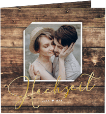 Klick: Details zu Hochzeitseinladung "Rustic" anzeigen Hochzeitseinladung "Rustic"