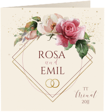 Klick: Details zu Hochzeitseinladung "Rosenbogen" anzeigen Hochzeitseinladung "Rosenbogen"