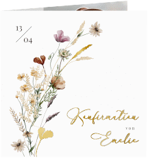 Klick: Details zu Konfirmationseinladung "Aufblühen" anzeigen Konfirmationseinladung Aufblühen