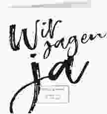 Hochzeitseinladung "Words"