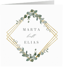 Klick: Details zu Hochzeitseinladung "Eukalyptus" anzeigen Hochzeitseinladung "Eukalyptus"