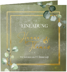 Klick: Details zu Hochzeitseinladung "Jade" anzeigen Hochzeitseinladung "Jade"