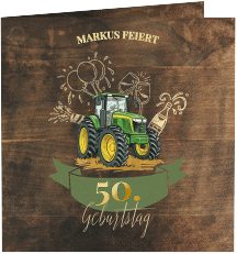 Einladung 50. Geburtstag "Bulldog"