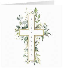 Klick: Details zu Danksagungskarte Kommunion "Verdant" anzeigen Danksagungskarte Kommunion Verdant