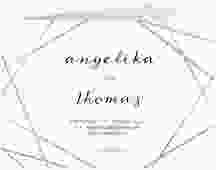 Hochzeitseinladung "Asymmetry"