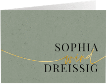 Einladung 30. Geburtstag "Einfach"