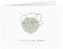 Klick: Details zu Hochzeitseinladung "Flowerline" anzeigen Hochzeitseinladung "Flowerline"