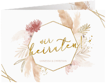 Klick: Details zu Hochzeitseinladung "Bohostyle" anzeigen Hochzeitseinladung "Bohostyle"