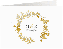 Danksagungskarte Hochzeit "Filigree"