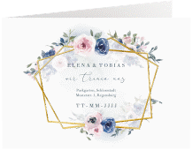 Klick: Details zu Hochzeitseinladung "Dustyblue" anzeigen Hochzeitseinladung "Dustyblue"