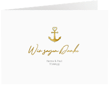 Klick: Details zu Dankeskarte Hochzeit "Ankerliebe" anzeigen Dankeskarte Hochzeit "Ankerliebe"