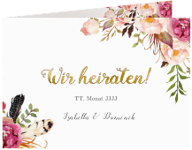 Hochzeitseinladung "Flowers"