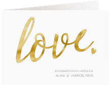 Klick: Details zu Danksagungskarte Hochzeit "Glam" anzeigen Danksagungskarte Hochzeit "Glam"
