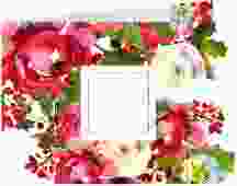 Danksagungskarte Hochzeit "Blumenpracht"