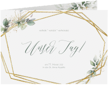 Hochzeitseinladung "Greenish"