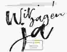 Hochzeitseinladung "Words"