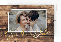 Klick: Details zu Save the Date-Postkarte "Rustic" anzeigen Save the Date-Postkarte "Rustic"