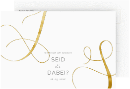 Antwortkarte Hochzeit "Eheschließung"