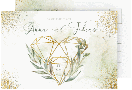 Klick: Details zu Save the Date-Postkarte "Heartfelt" anzeigen Save the Date-Postkarte "Heartfelt"
