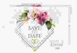 Save the Date-Postkarte "Rosenbogen"