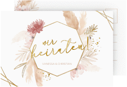 Klick: Details zu Save the Date-Postkarte "Bohostyle" anzeigen Save the Date-Postkarte "Bohostyle"