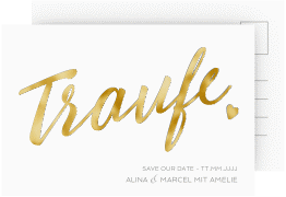 Klick: Details zu Save the Date-Postkarte "Traufe" anzeigen Save the Date-Postkarte "Traufe"