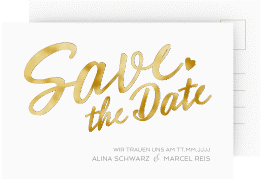 Klick: Details zu Save the Date-Postkarte "Glam" anzeigen Save the Date-Postkarte "Glam"