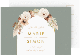 Klick: Details zu Save the Date-Postkarte "Blumenbogen" anzeigen Save the Date-Postkarte "Blumenbogen"