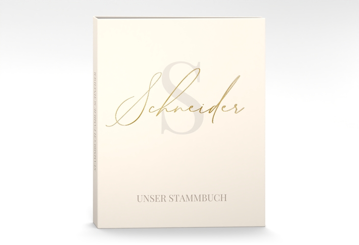 Stammbuch A4 Familienname Stammbuch A4 beige gold