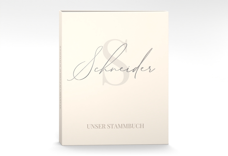 Stammbuch A4 Familienname Stammbuch A4 beige silber