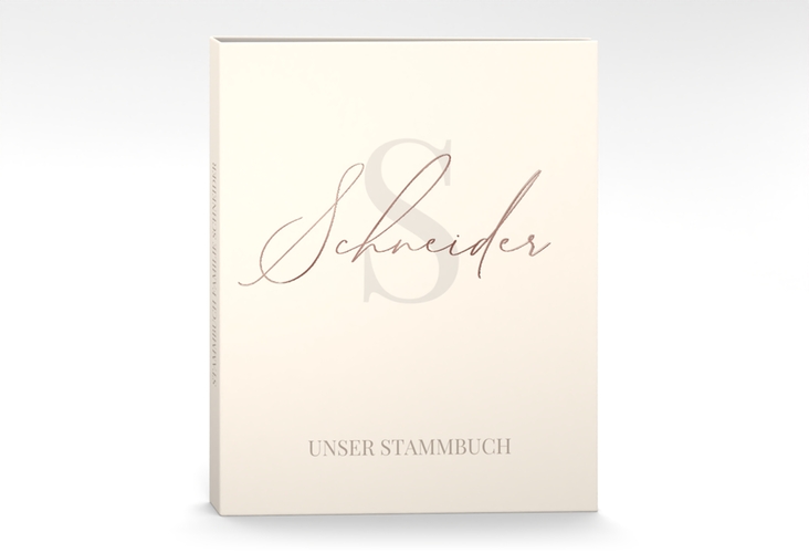 Stammbuch A4 Familienname Stammbuch A4 beige rosegold